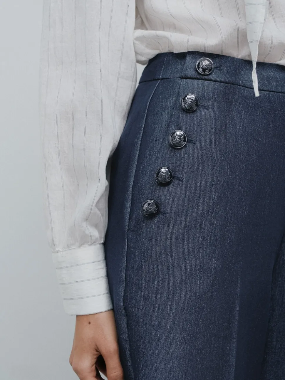 marine - Jupes-culottes aspect Denim