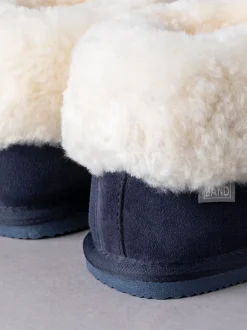 marine - Lakeland Leather Ladies Sheepskin Boots Slippers (Bottes en peau de mouton pour dames)