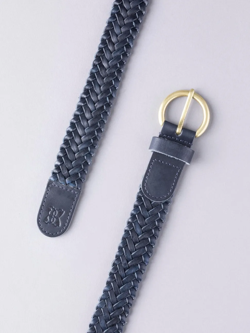 marine - Lakeland Leather Waverton Woven Ceintures