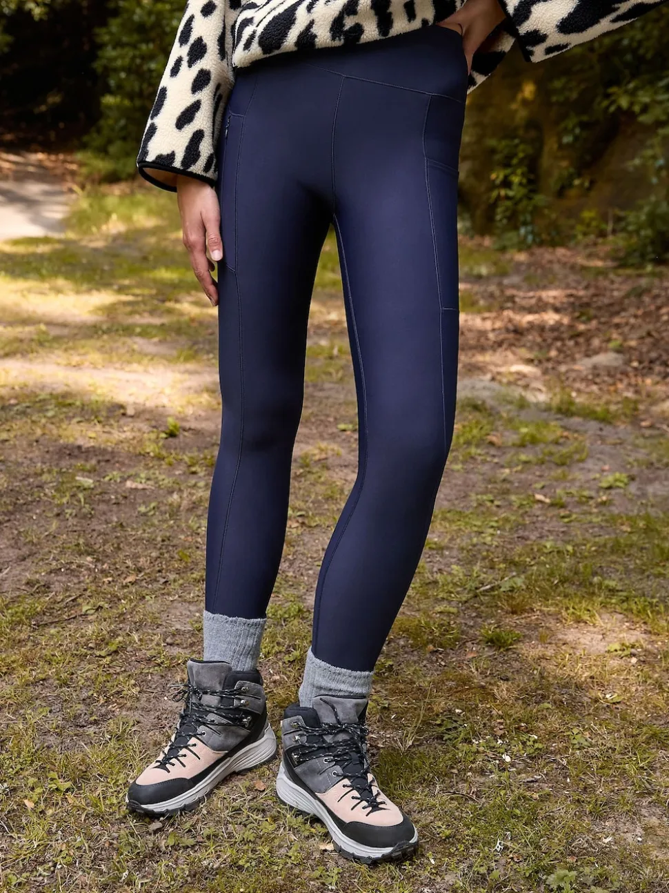 marine - Legging d’extérieur doublé en polaire à poignée chaude