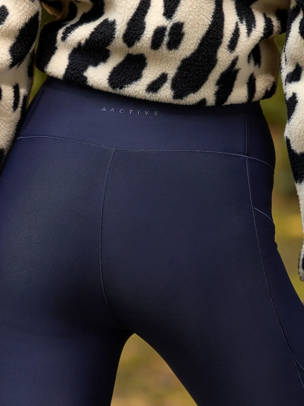 marine - Legging d’extérieur doublé en polaire à poignée chaude