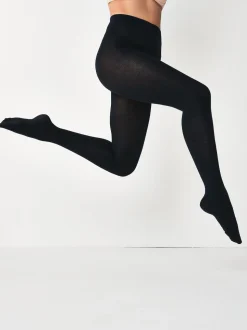 marine - Lot de 2 collants en maille à poignée chaude