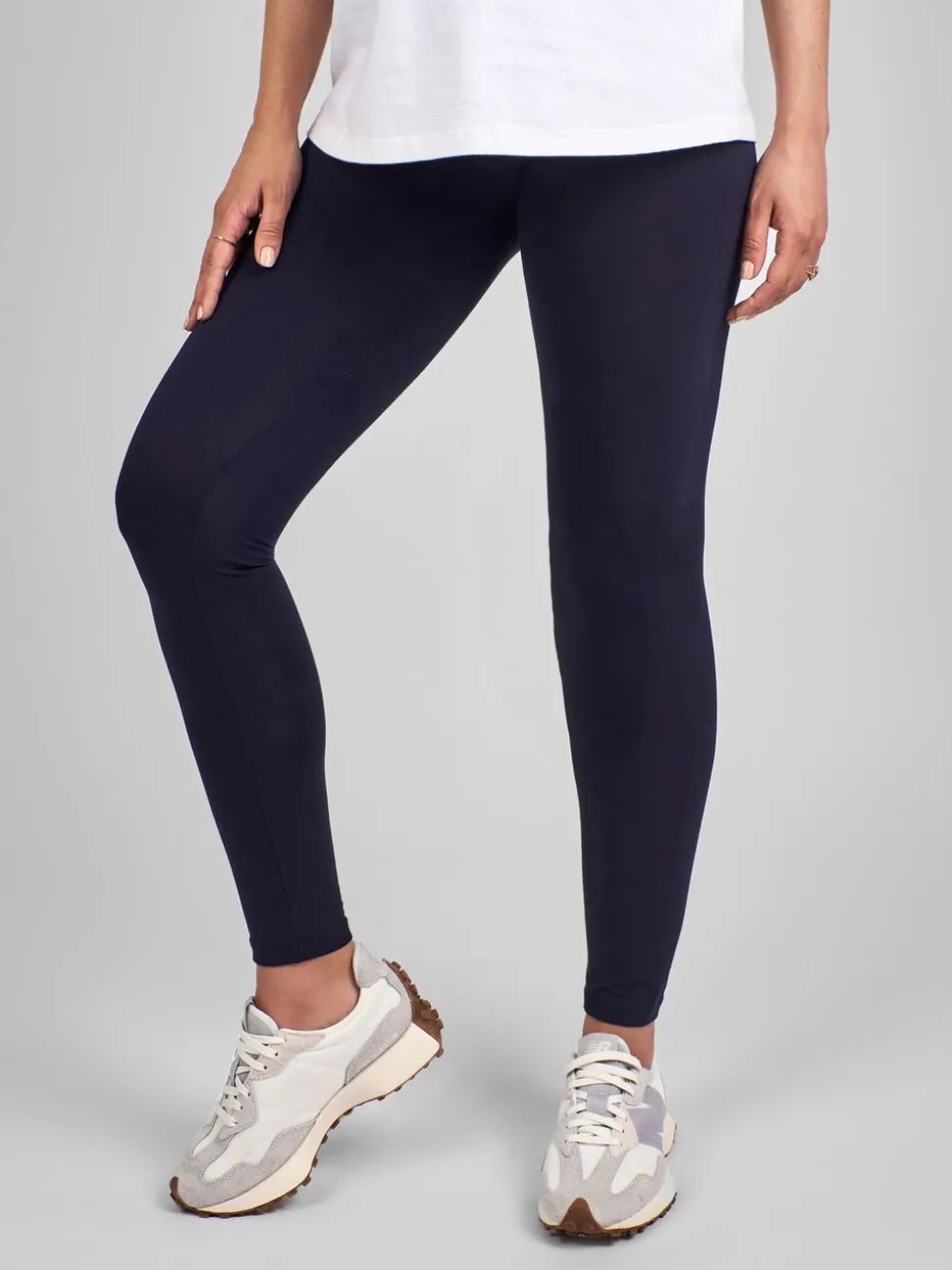 marine - Lot de 2 leggings de grossesse JoJo Maman Bébé en coton majoritaire