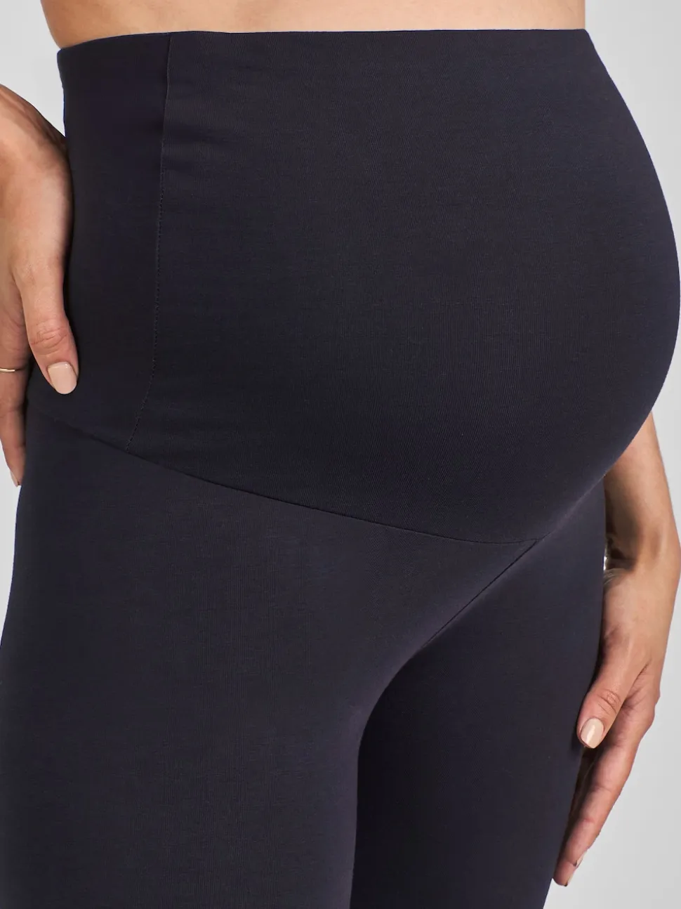 marine - Lot de 2 leggings de grossesse JoJo Maman Bébé en coton majoritaire