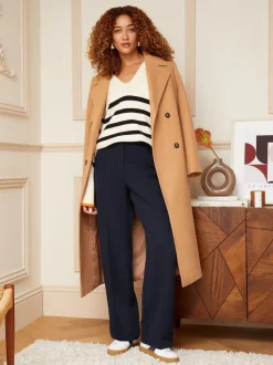 marine - Love & Roses Pantalons amples