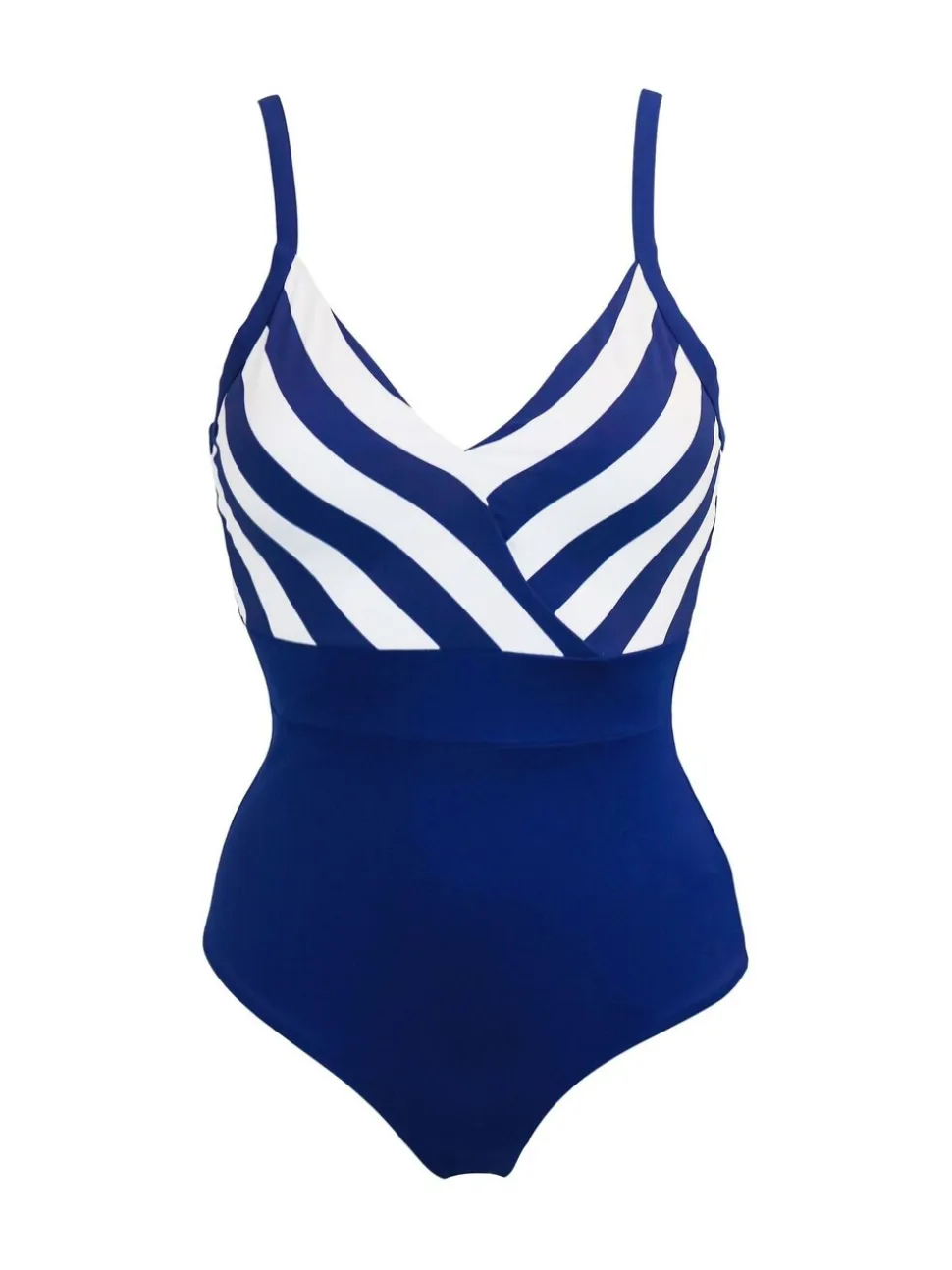 marine - Maillot de bain Pour Moi High Line avec contrôle du col en V