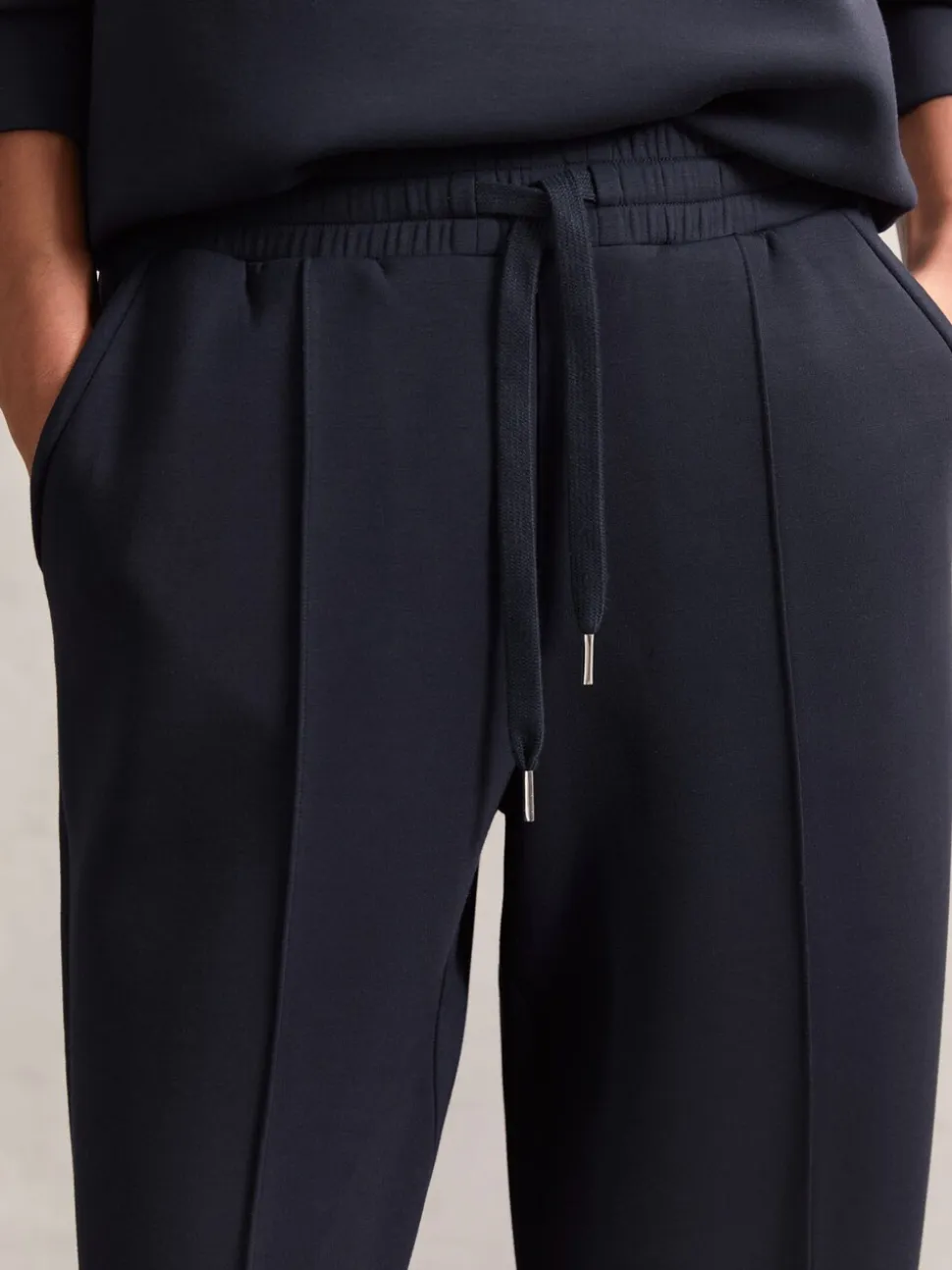 marine - Pantalon de jogging large en interlock haut de gamme Reiss Jemma