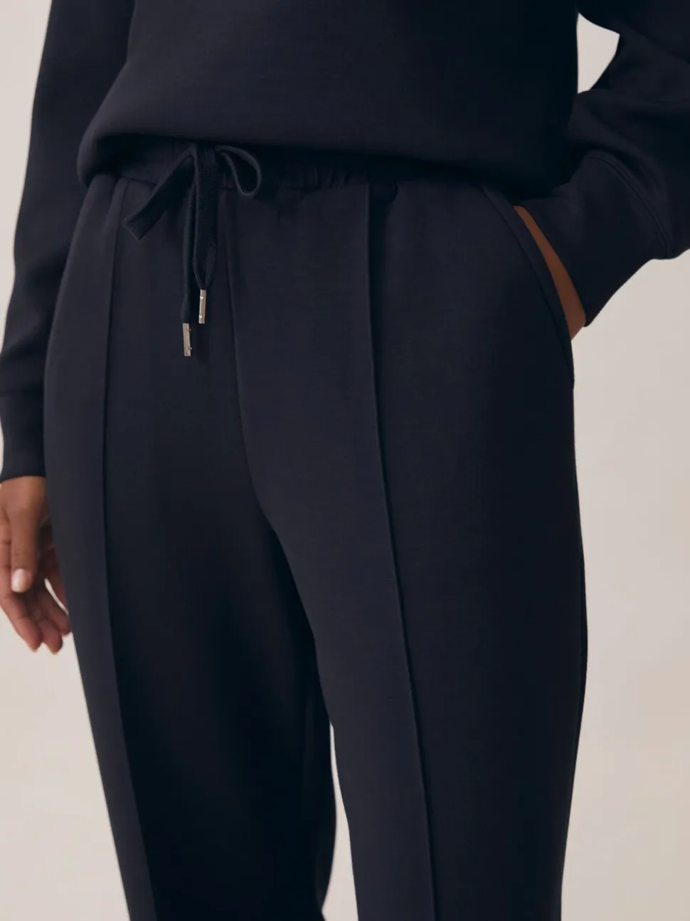 marine - Pantalon de jogging large en interlock haut de gamme Reiss Jemma