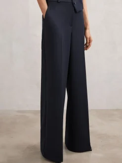 marine - Pantalons de costume amples Reiss Gabi