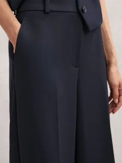 marine - Pantalons de costume amples Reiss Gabi