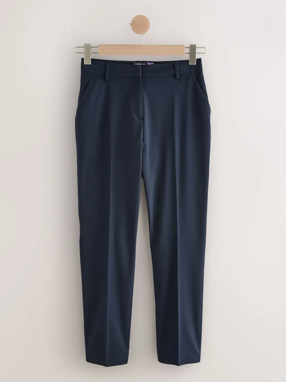 marine - Pantalons habillés ajustés Hourglass en laine