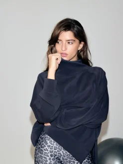 marine - Pull Active Modal super doux à col bénitier