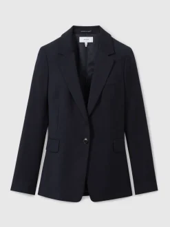 marine - Reiss Costume de boutonnage simple en laine Haisley Blazer