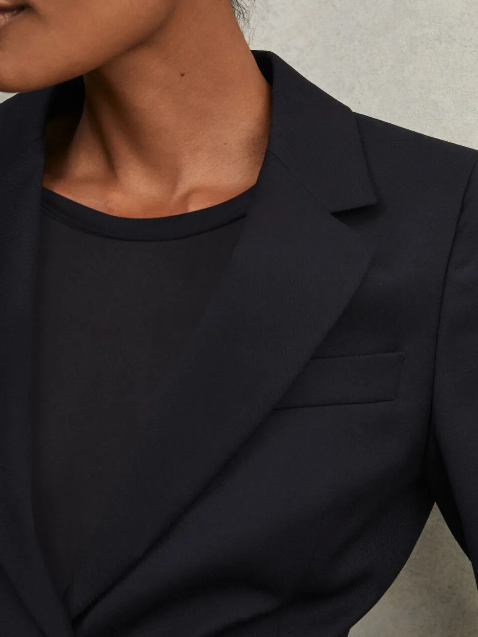 marine - Reiss Costume de boutonnage simple en laine Haisley Blazer