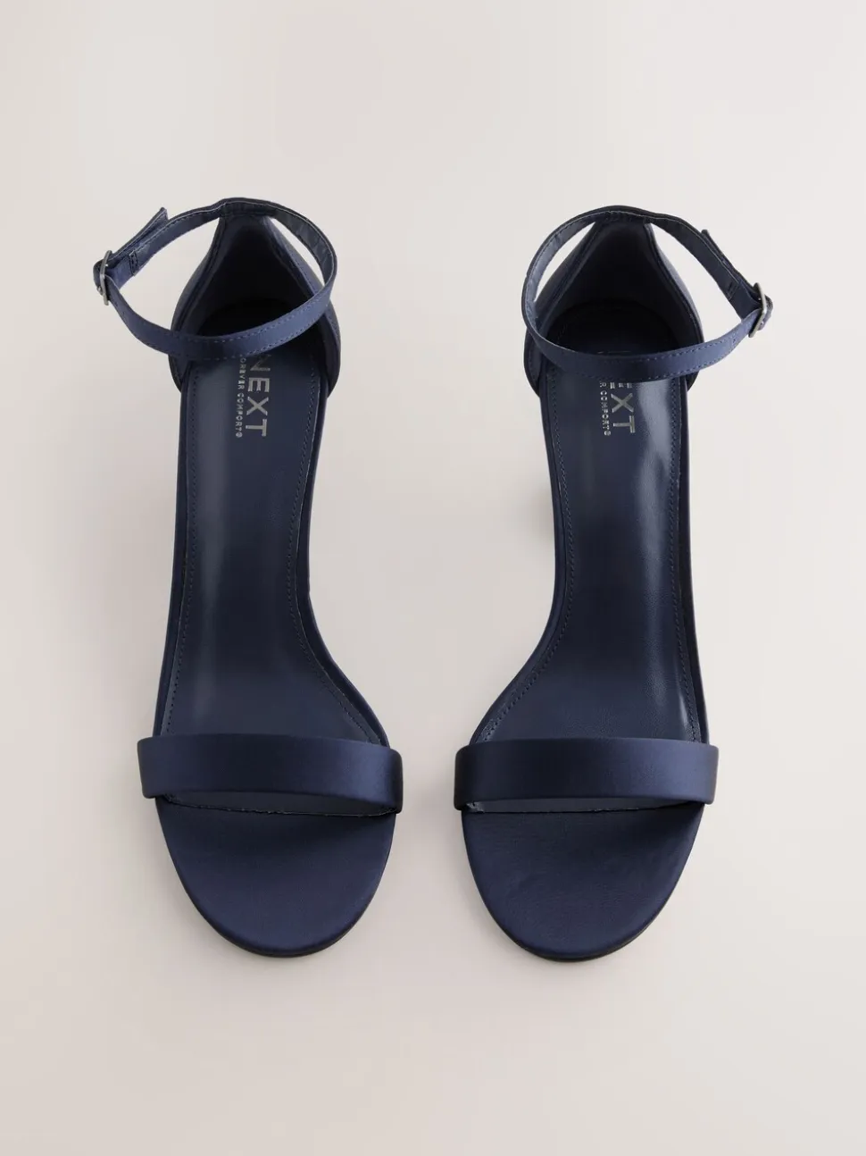 marine - Sandales à talons carrés