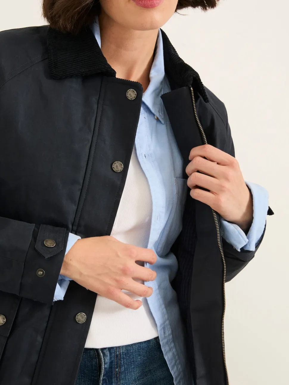 marine - Veste FatFace Heritage