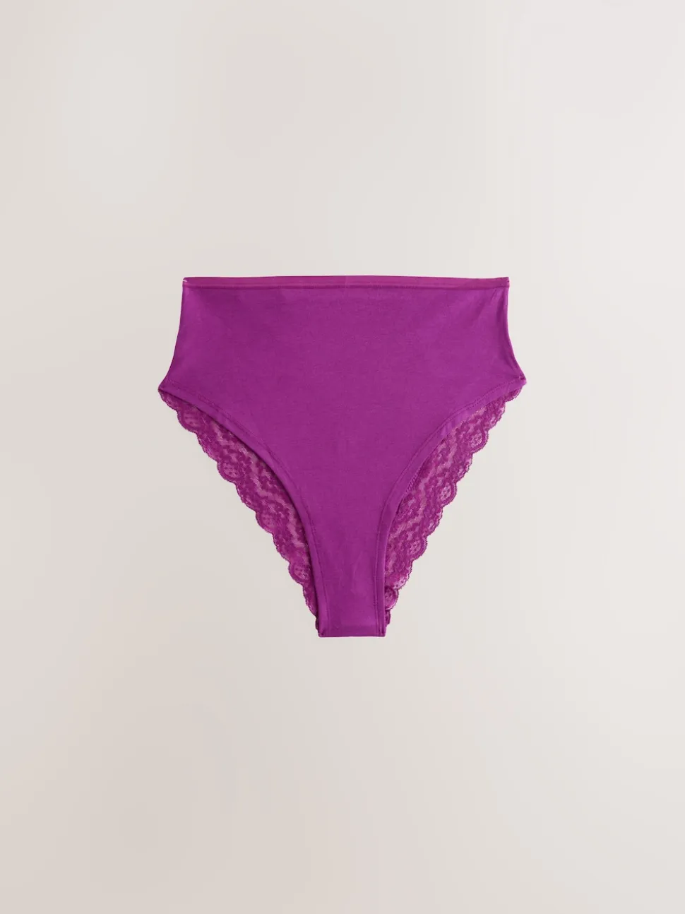 Marine Paisley - Lot de 4 culottes en coton et dentelle
