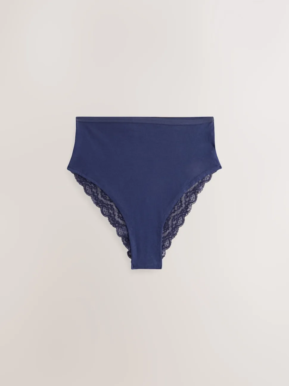 Marine Paisley - Lot de 4 culottes en coton et dentelle