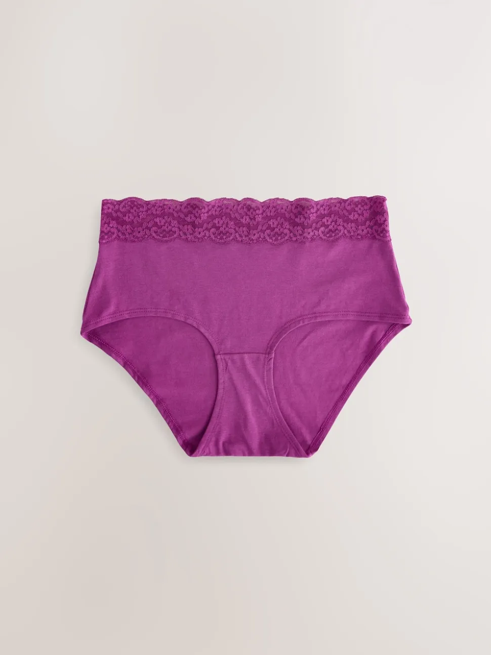 Marine Paisley - Lot de 4 culottes en coton et dentelle