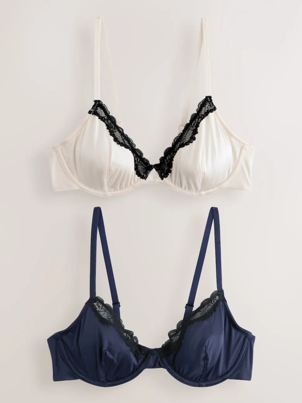Marine/Crème - Soutien-gorge brillant