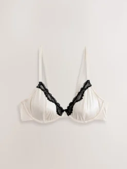 Marine/Crème - Soutien-gorge brillant