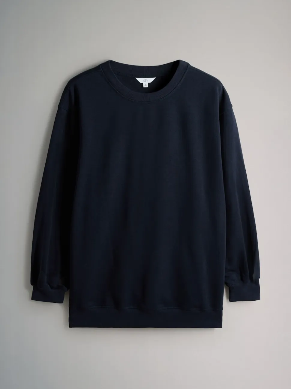 Marine/Rose - The Set lot de 2 Sweat-shirts longs à Col rond