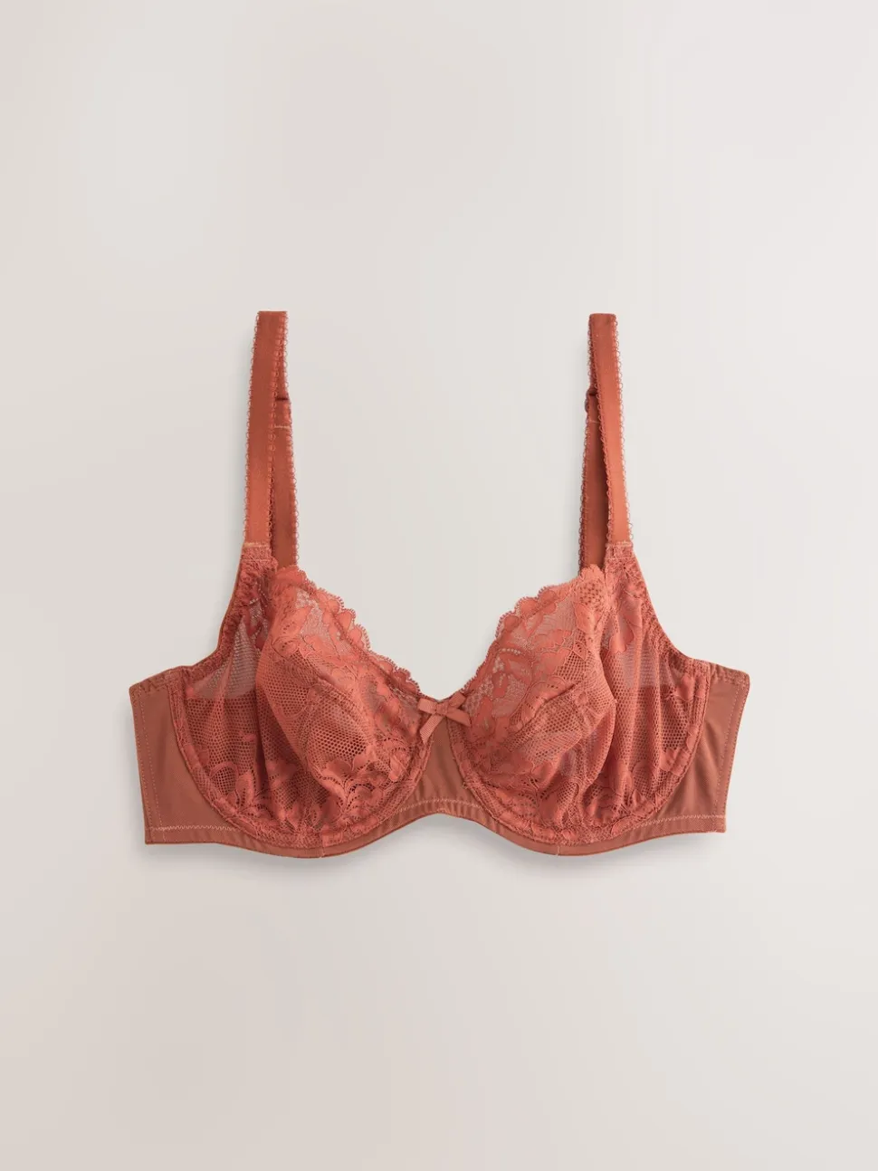 Marine/Rouille - Soutien-gorge en dentelle DD+ 2 Pack