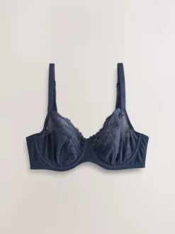 Marine/Rouille - Soutien-gorge en dentelle DD+ 2 Pack