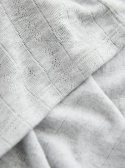 Marl gris - Débardeur en maille pointelle douillette haute chaleur