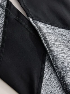Marl gris - Legging Sports Dry Tech Tummy Control taille haute
