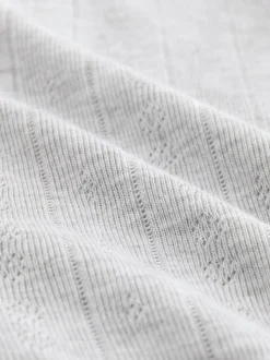 Marl gris - Leggings en maille pointelle douillette haute taille thermique