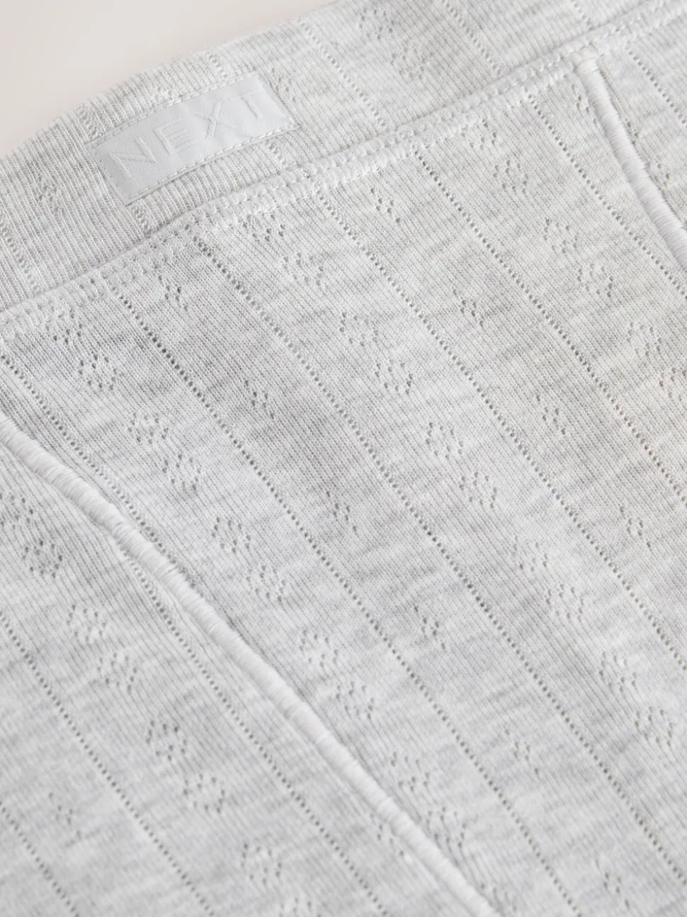 Marl gris - Leggings en maille pointelle douillette haute taille thermique