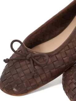Marron - Ballerines tissées Dune London Heat