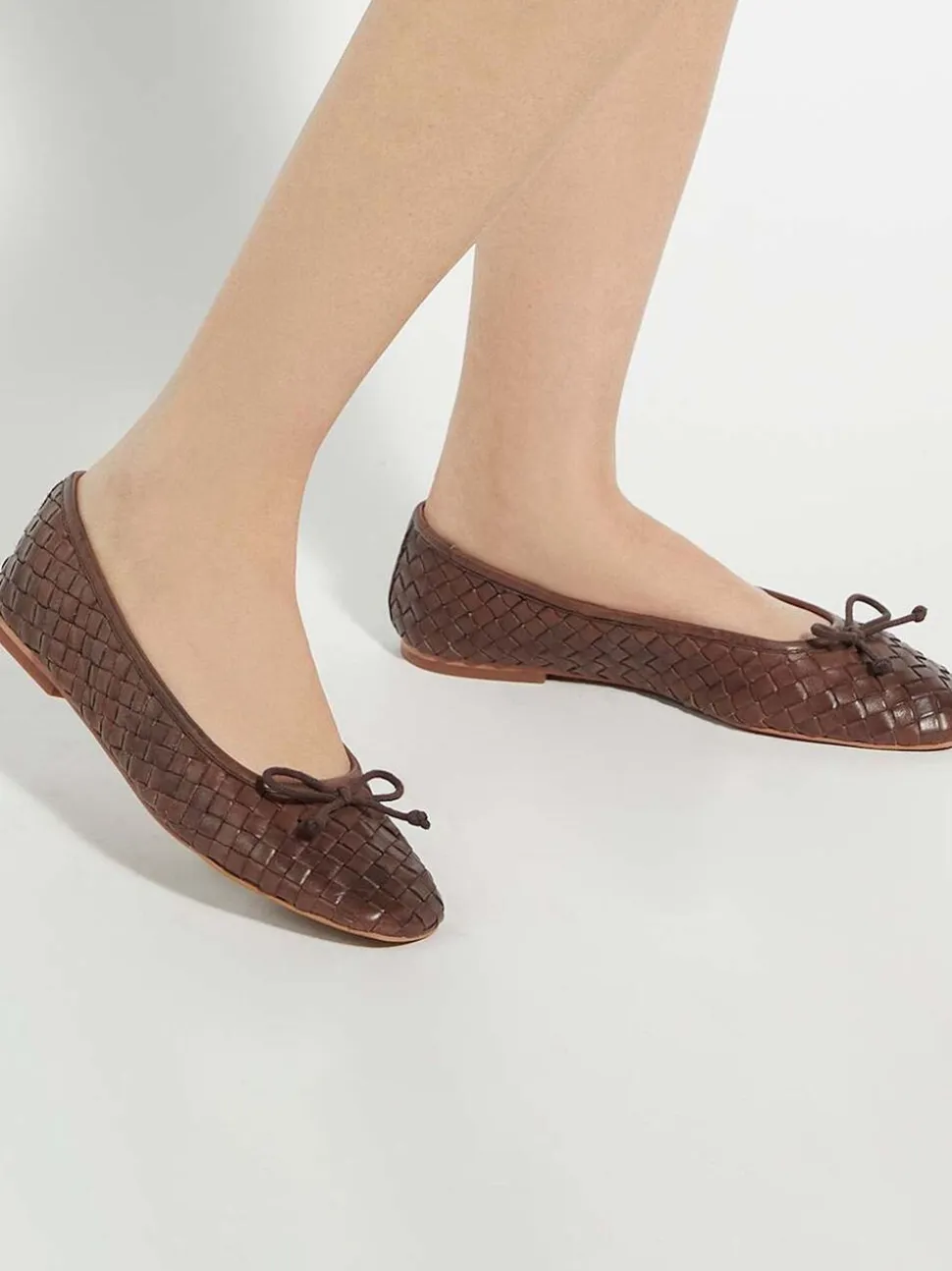 Marron - Ballerines tissées Dune London Heat