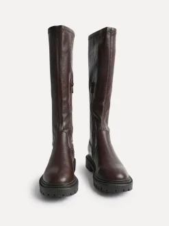 Marron - Bottes extensibles Linzi Hallie hautes
