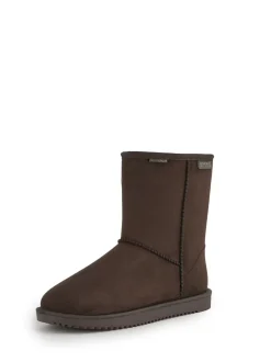 Marron - Bottes imperméables Regatta Risley mi-longues doublées de fausse fourrure