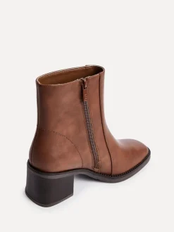Marron - Bottes Linzi Wander à talons carrés