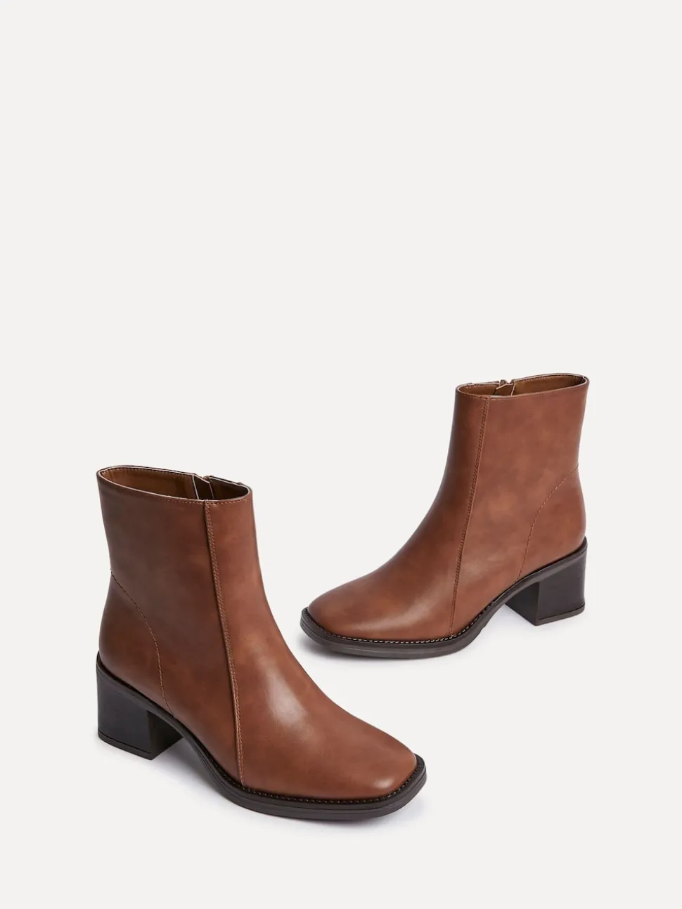 Marron - Bottes Linzi Wander à talons carrés