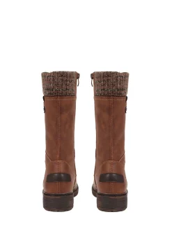 Marron - Bottes Pavers à lacets et mollet
