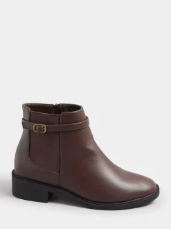 Marron - Bottes Yours Curve élastiques à boucle
