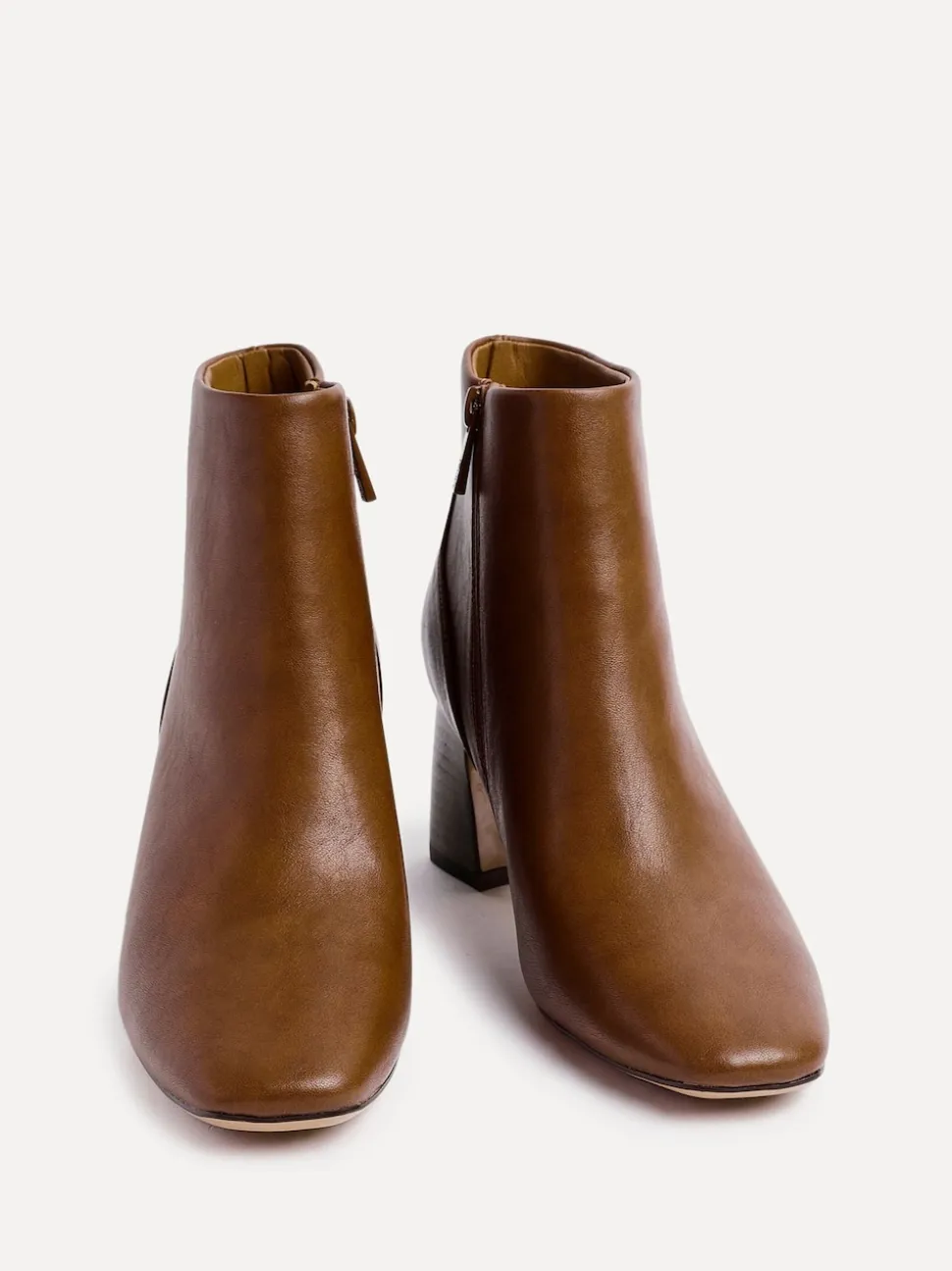 Marron - Bottines Linzi Cove Comfort à talons carrés