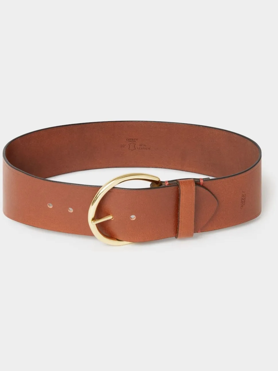 Marron - Ceinture Osprey London The Oversize à boucle en cuir