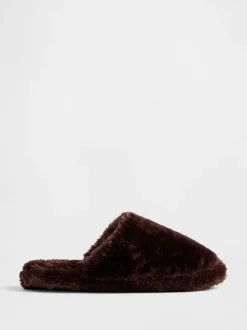 Marron - Chaussons Gap en fausse fourrure