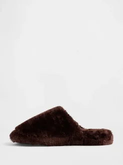 Marron - Chaussons Gap en fausse fourrure