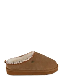 Marron - Chaussons Just Sheepskin Ladies Erin en peau de mouton