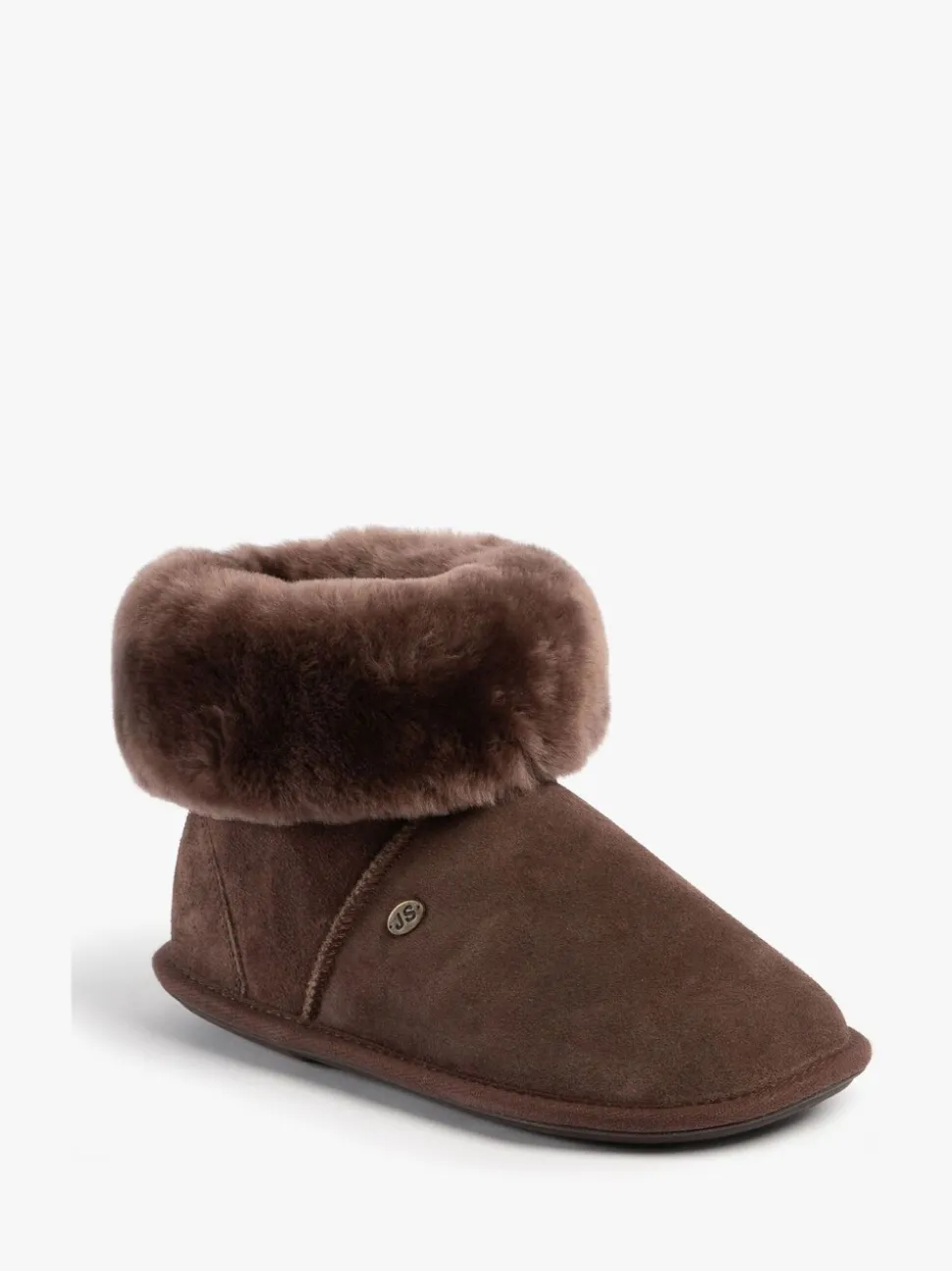 Marron - Chaussons Just Sheepskin Albery en peau de mouton pour femme