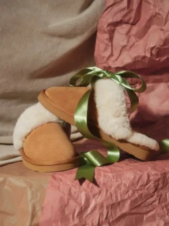 Marron - Chaussons mules Radley Maple Lane en peau de mouton