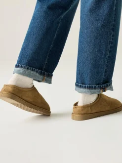 Marron - Chaussons Regatta Solace en fausse fourrure