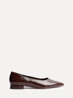 Marron - Chaussures plates Linzi Coupe large Compete à bout pointu