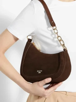 Marron - Dune London Direction Small Smart Scoop Sac épaule